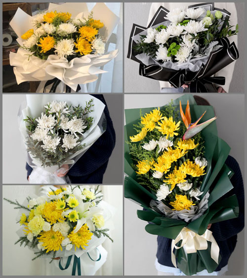 山东青岛平度市东阁街道河西于家村白事花束代送